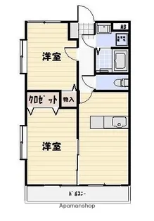 P&Cサンロード【101号室】の間取り