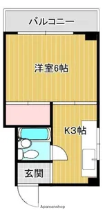 メゾンプチ船津【3階】の間取り