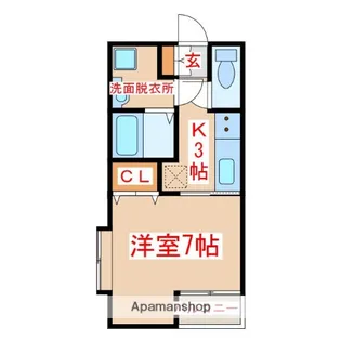 リバーサイドMK【4階】の間取り