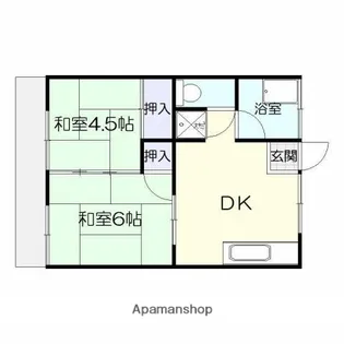 楠ヶ台荘【1階】の間取り