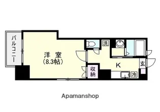 ミア・カーサ【601号室】の間取り
