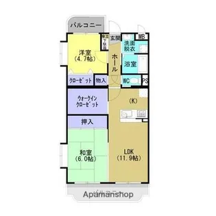 サンライズK【301号室】の間取り