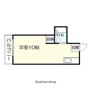玉里梶原ハイツ【1階】の間取り