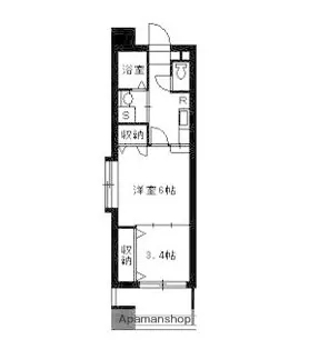 レインボービル【507号室】の間取り