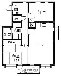 M6ビル【205号室】の間取り