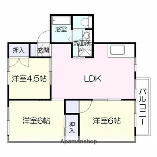 セジュール美代【2階】の間取り