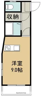 ロゼーヌ鴨池【404号室】の間取り