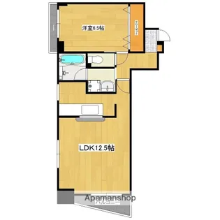 グランドスカイ上之園【6階】の間取り