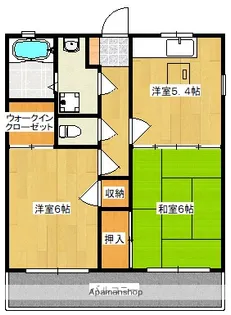 コンフォートTⅢ【201号室】の間取り