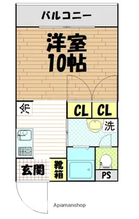 瀬戸口マンションⅠ【2階】の間取り