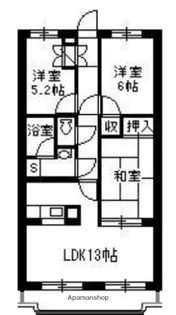 グランドゥールMARI【1階】の間取り