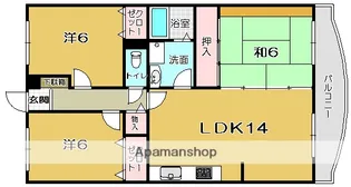 ロイヤルガーデン【206号室】の間取り