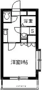 アミューズ鴨池【103号室】の間取り
