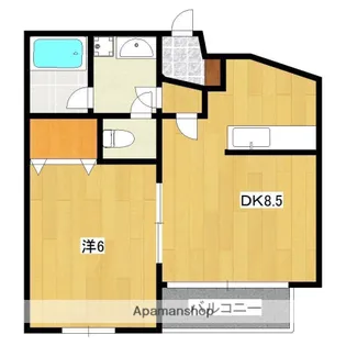 サンスマイル【6階】の間取り