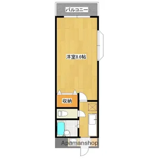 パティオス清水【201号室】の間取り
