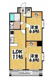 プロスペーレ上鷹【5階】の間取り