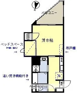 ロイヤルコート平之【6階】の間取り