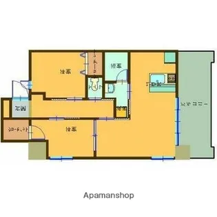 SAI宇宿【6階】の間取り