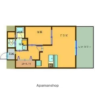 SAI宇宿【12階】の間取り