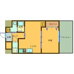 SAI宇宿【6階】の間取り