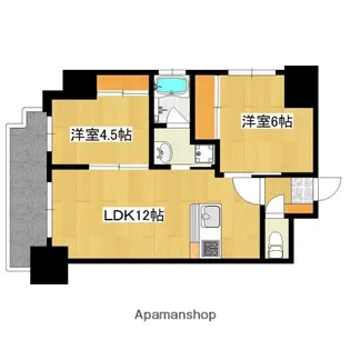 グランドゥール荒田【4階】の間取り