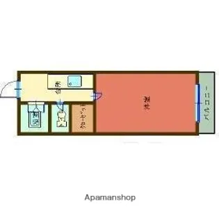 ツールド新照院【203号室】の間取り