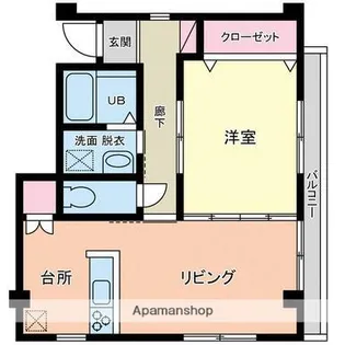 エバーグリーン【302号室】の間取り