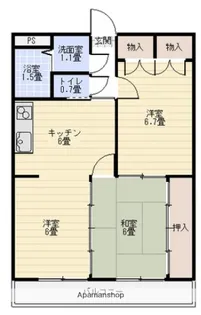 サンロード【2階】の間取り