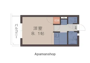 カルチェコート鴨池【1階】の間取り