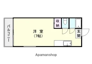 宇宿リバーハイツ【302号室】の間取り
