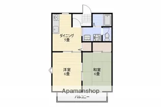 メルベーユ木元A棟【203号室】の間取り