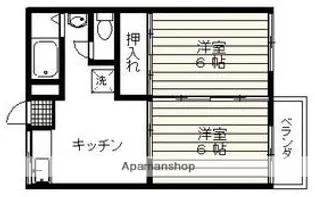 KRANS桜ヶ丘【1階】の間取り