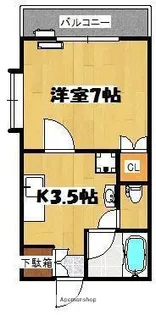 パークハイツ上園【4階】の間取り