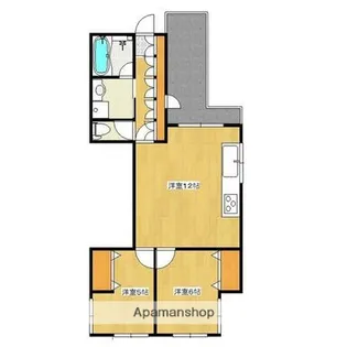 京竹楽【1階】の間取り