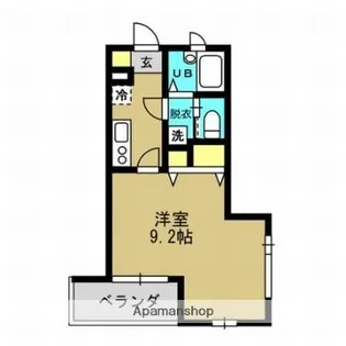 プレファランス平之町【3階】の間取り