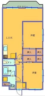 メゾン・クロシェト【5階】の間取り