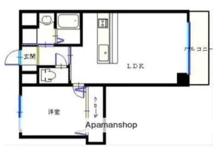 カーサフェリース春日町【303号室】の間取り