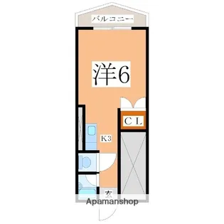 パルム鴨池【302号室】の間取り