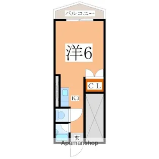 パルム鴨池【501号室】の間取り