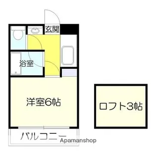 UEハウス六番館【503号室】の間取り