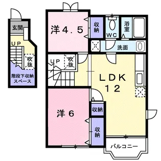 チェリーヒルズ【2階】の間取り
