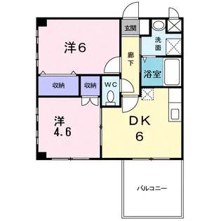 コンフォートヒルⅣ【2階】の間取り