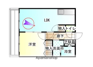 ジャルダンフリューリードーソン【1階】の間取り