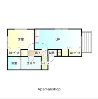 メゾンエスペランサ【101号室】の間取り