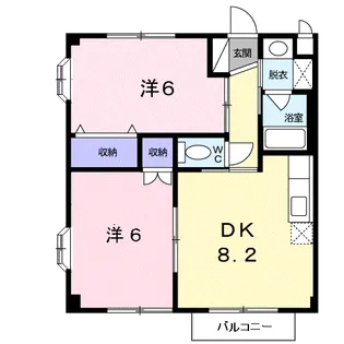 グリーンヒル旭【2階】の間取り