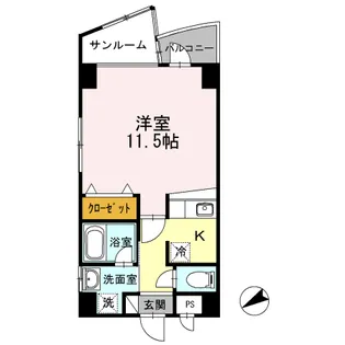 エクサン鴨池【0301号室】の間取り