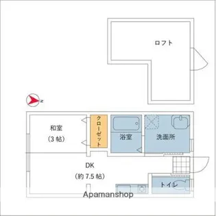 はうす木楽来【102号室】の間取り