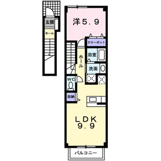 デフィーTJ【2階】の間取り