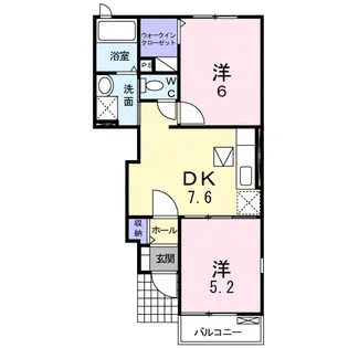 セレーノA【1階】の間取り