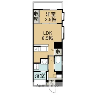 エルシオン騎射場【7階】の間取り